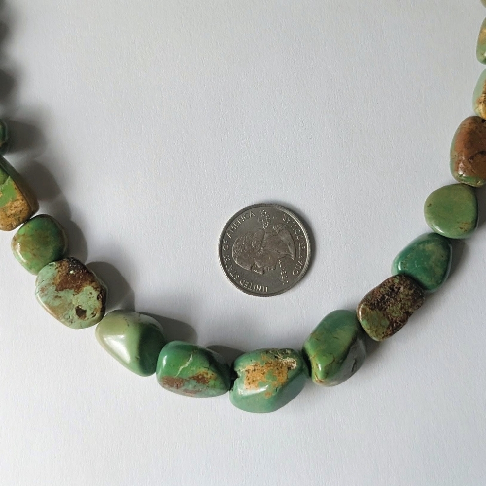 Jay King Desert Rose Trading necklace Sterling silver Green turquoise DTR 925 - Picture 3 of 4